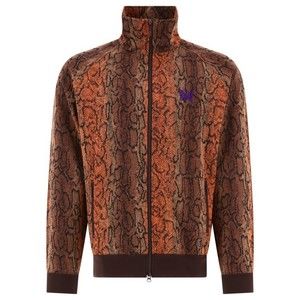 Needles Brown Track Sweatshirt With Snake Print - NWT